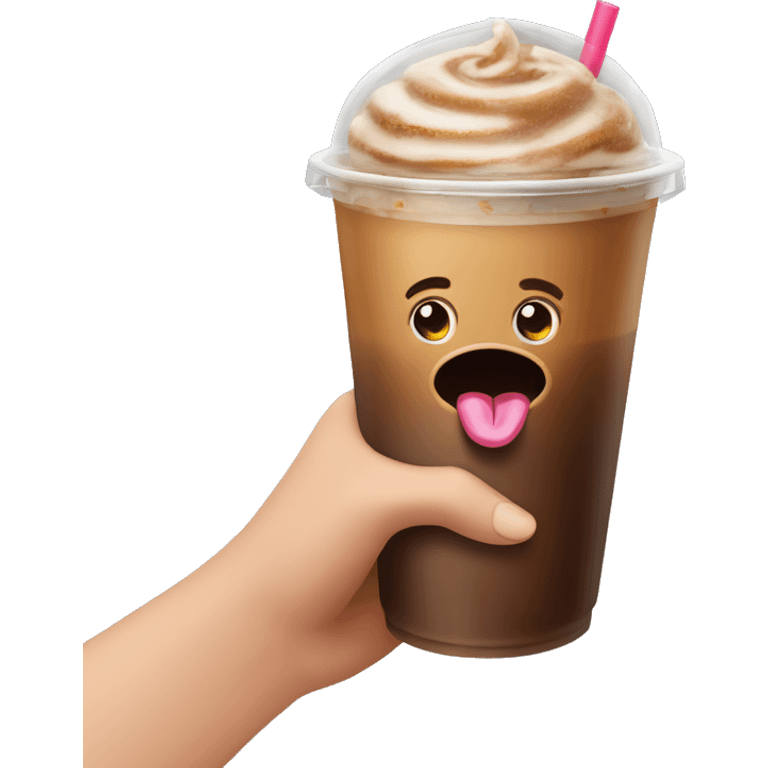 dunkin’ donuts iced coffee emoji