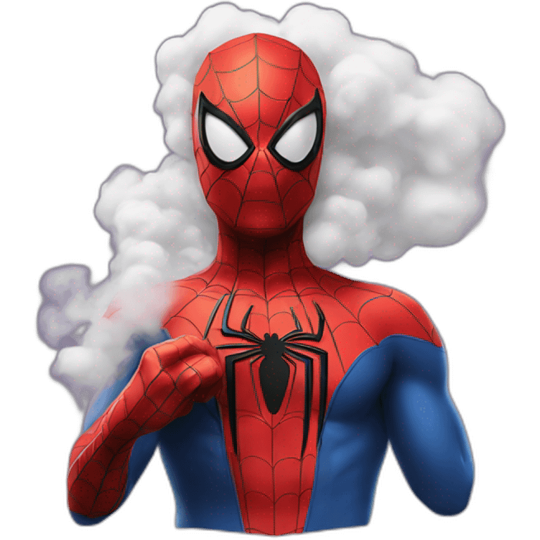 Spiderman fume emoji