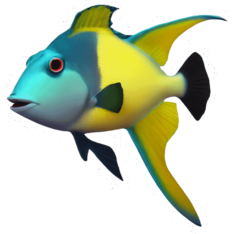 Reef triggerfish emoji