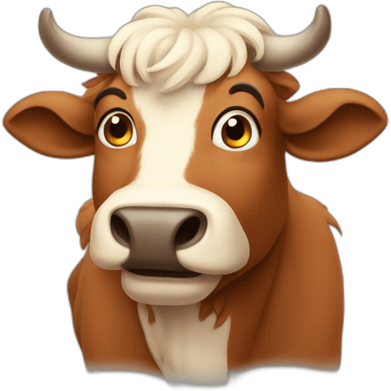 Boes cartoon caracter ox emoji