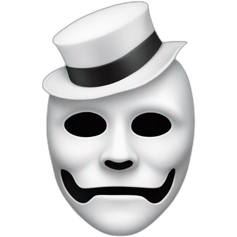 phantom of the opera, with the while mask that covers only the half of the face emoji