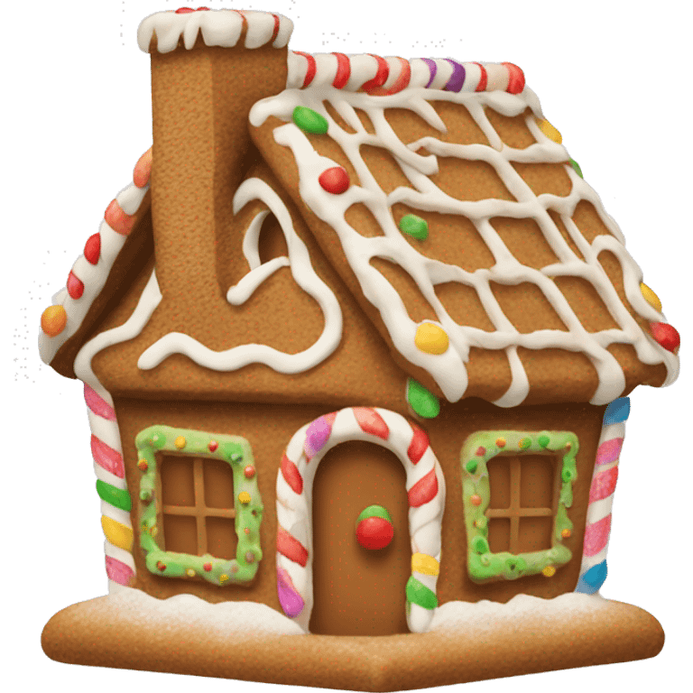 Gingerbread house emoji