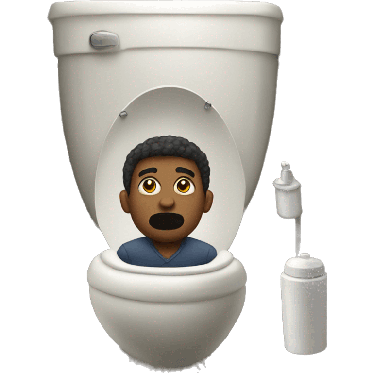 Man in a toilet emoji