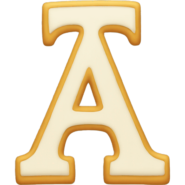 big letter "A" emoji