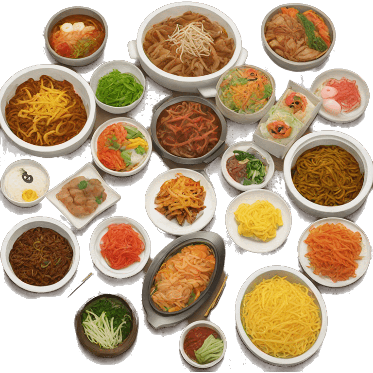 Korean food buffet  emoji