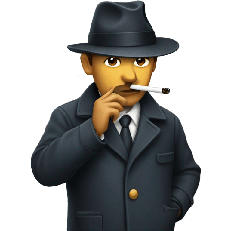 Detective smoking emoji