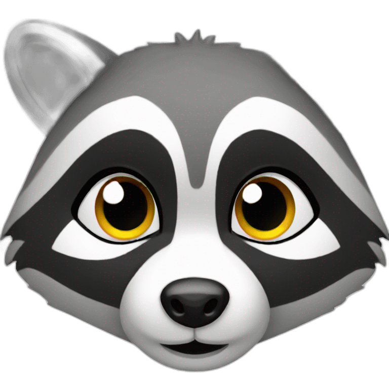 Cute racoon emoji