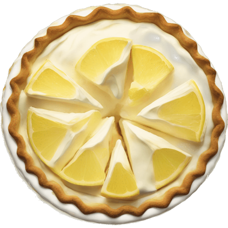 a slice of lemon meringue pie emoji