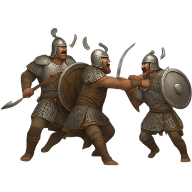 Ancient Rus fight off the Vikings emoji