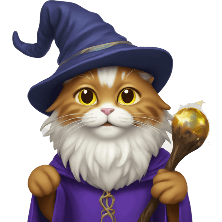 Cat wizard emoji