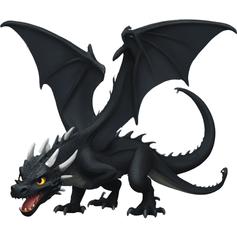 Black dragon emoji