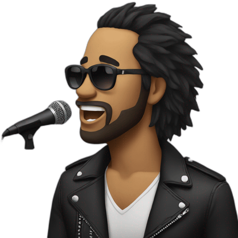 rock singer emoji