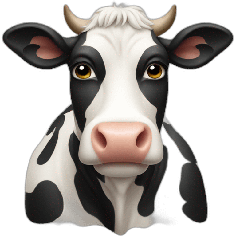 Cow on cow emoji