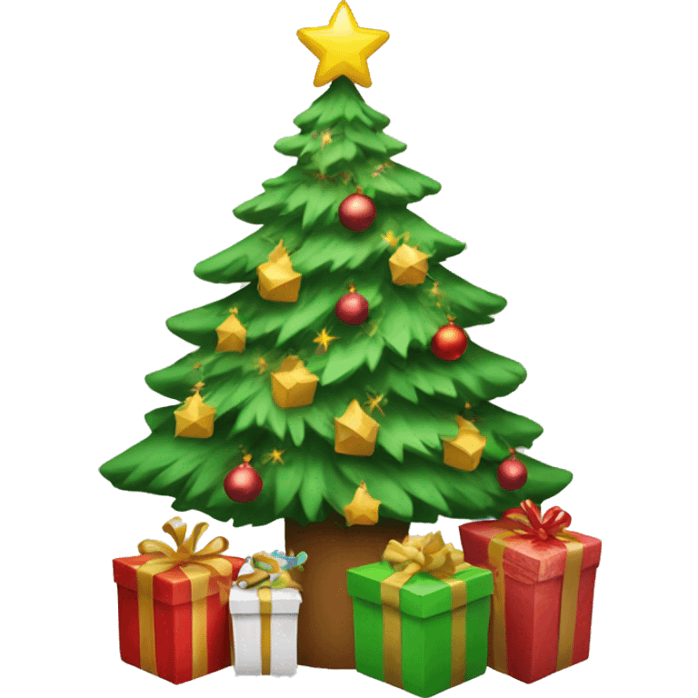 Christmas tree and gifts emoji