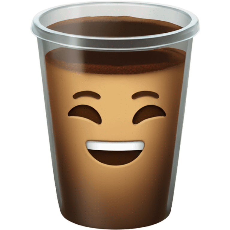 Coffee in glass cup emoji