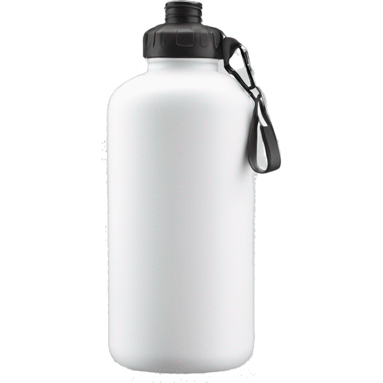 white water bottle with handle strap emoji