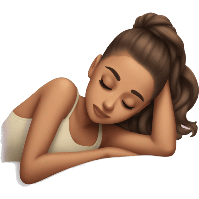 ariana grande sleeping emoji