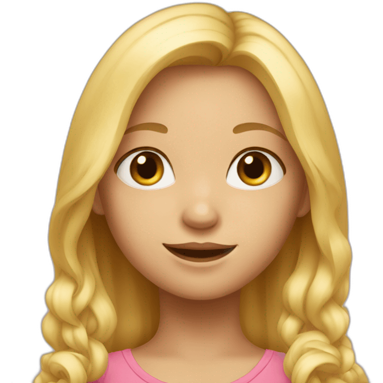 A blond girl child emoji