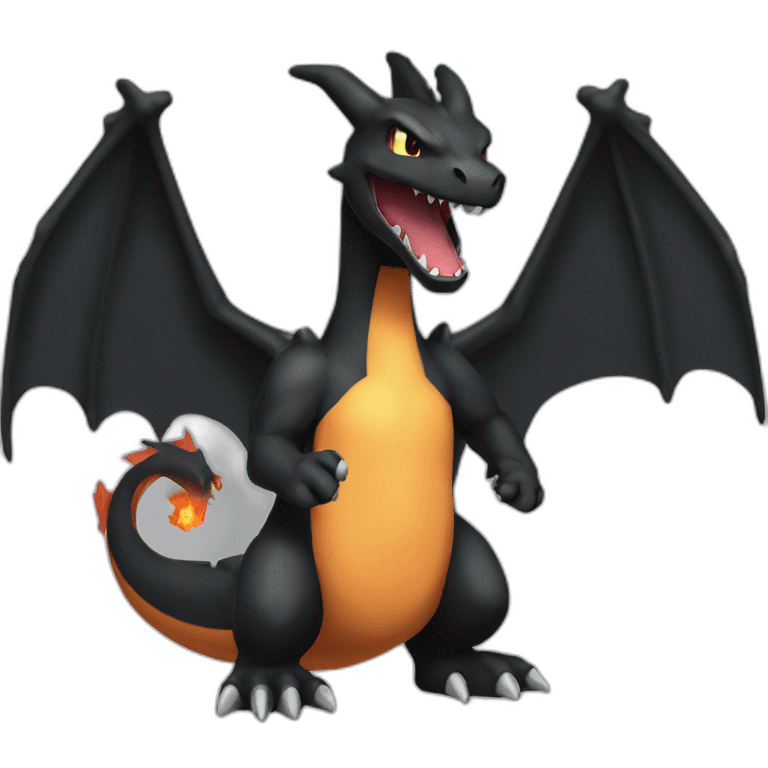 Black Charizard emoji