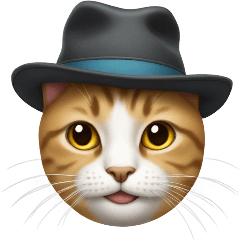 Cat wearing hat emoji