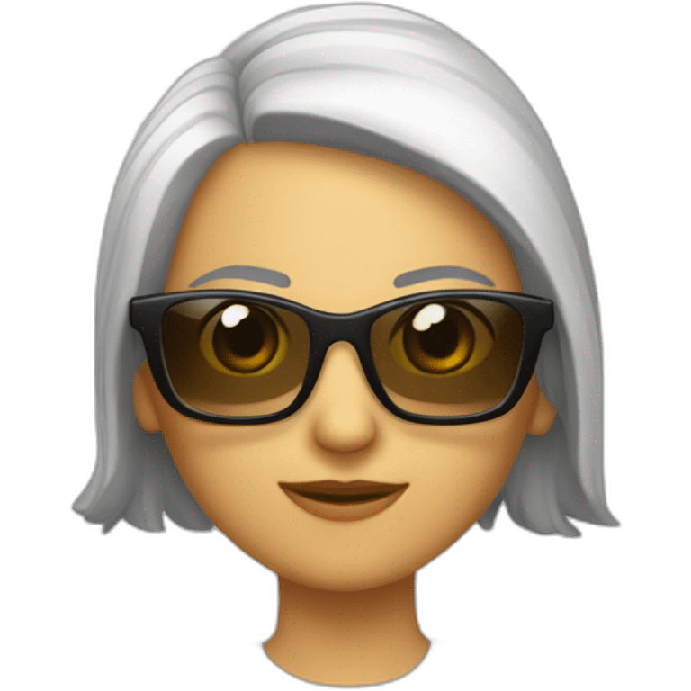 Lelis Vercellesi con gafas emoji