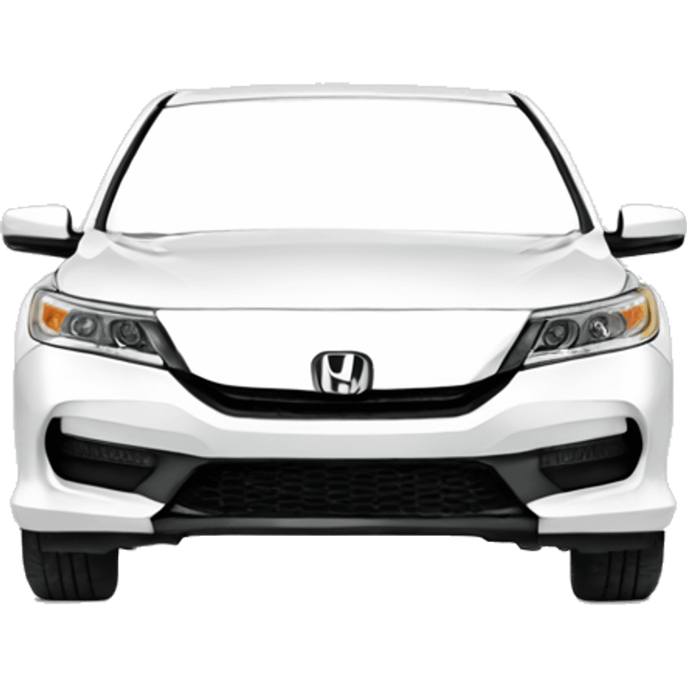 White 2017 Honda Accord  emoji