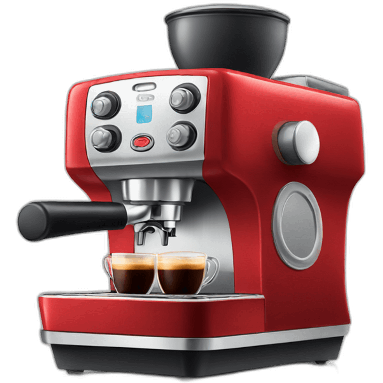 Red espresso machine emoji