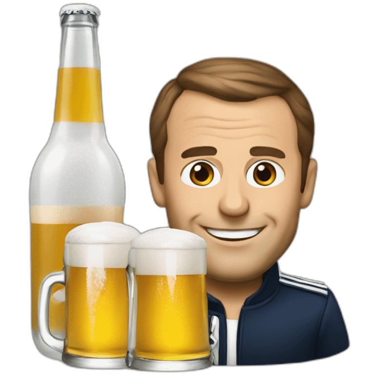 macron beer emoji