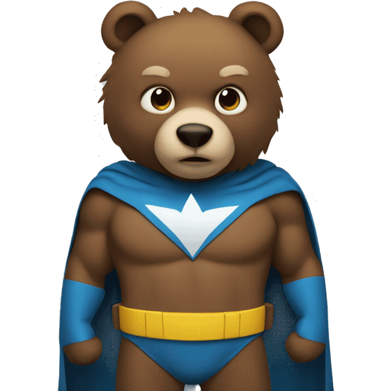 superhero bear emoji