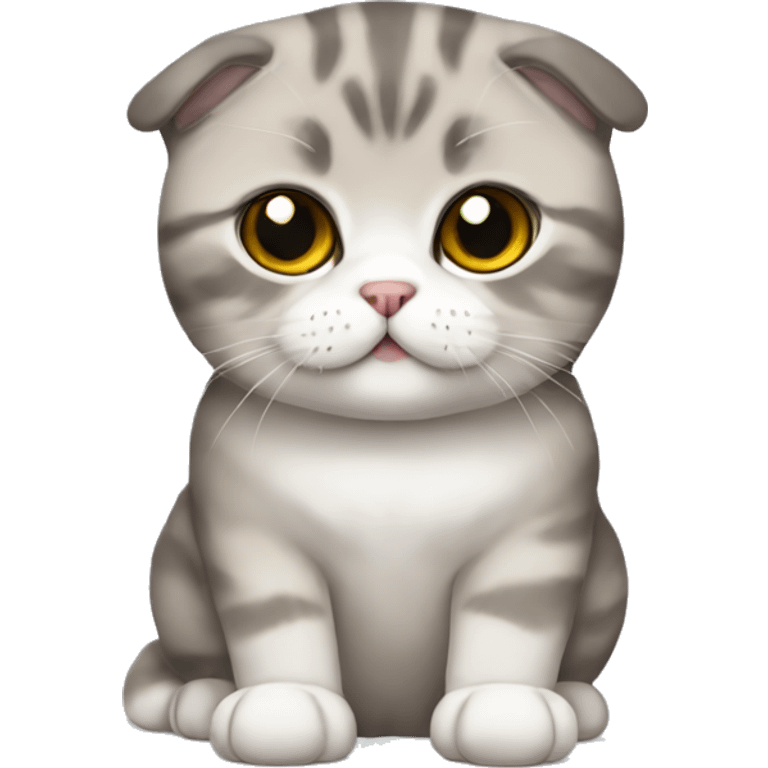 Scottish Fold cat emoji