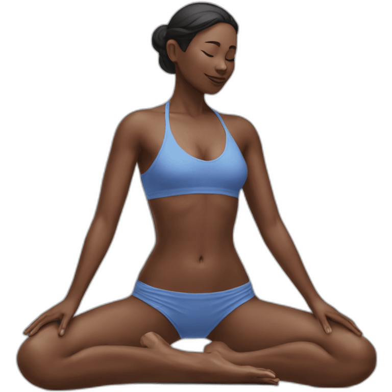 bikini-woman-bhujangasana emoji