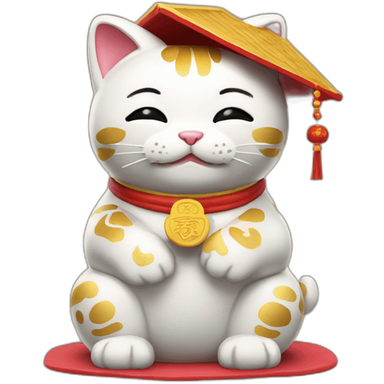 maneki neko passed university emoji