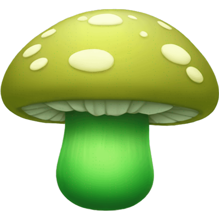 Green mushroom emoji