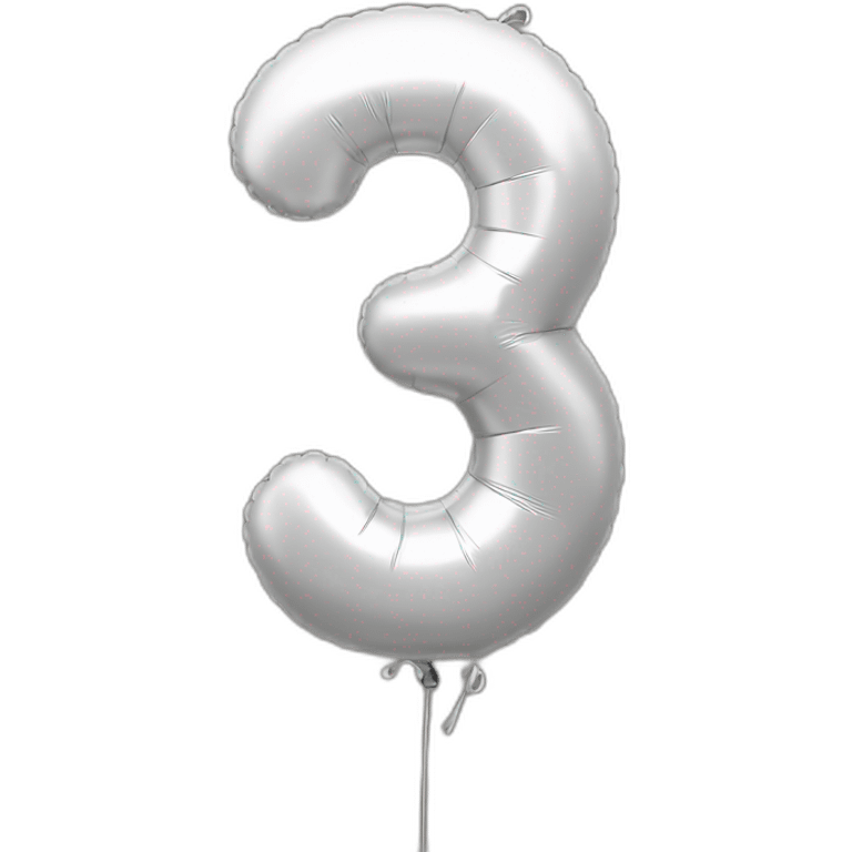 balloon-shaped-like-number-3 emoji