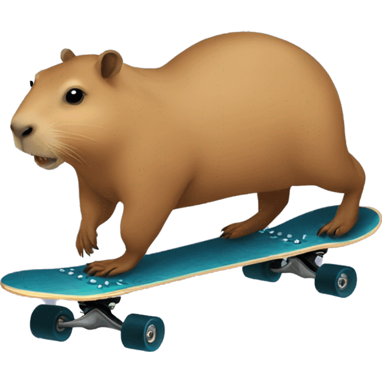 capybara on skate emoji