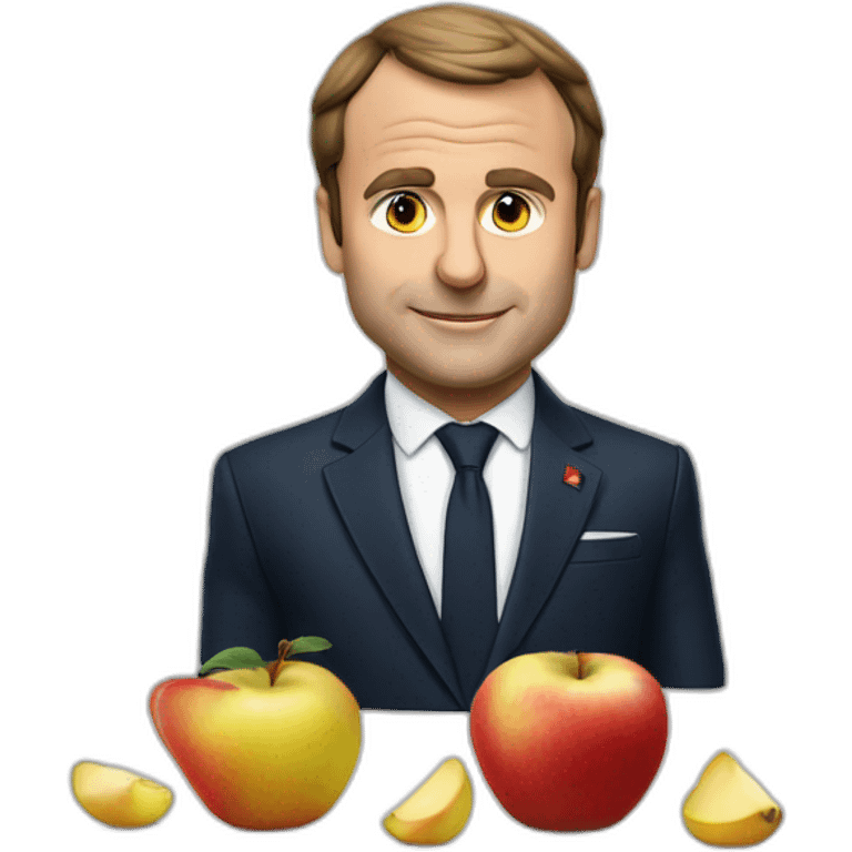 Macron est pommes emoji