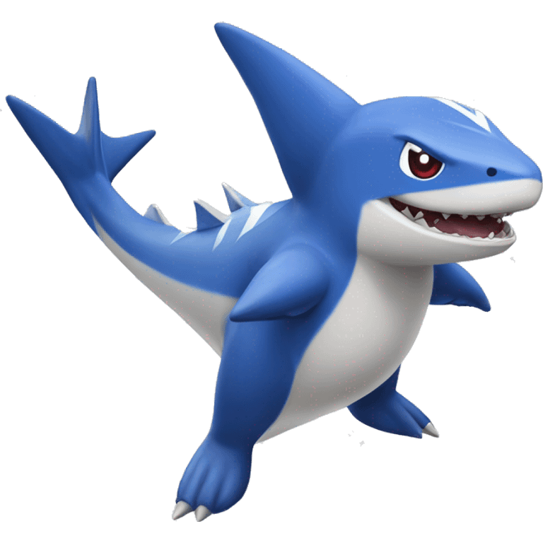 Latios-Sharpedo Full Body with Toronto Maple Leafs logo. emoji