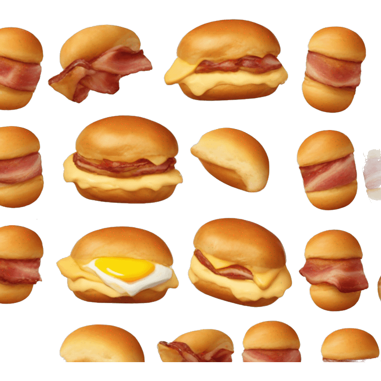 dunkin’ donuts bacon egg and cheese croissant  emoji