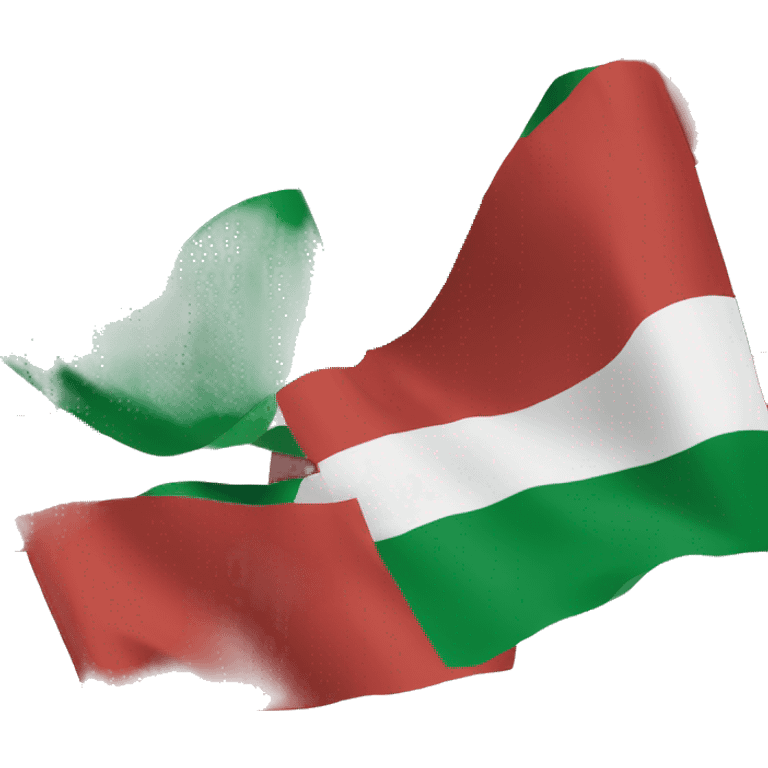 flip the hungary flag and add a lion in the middle of the flagg emoji