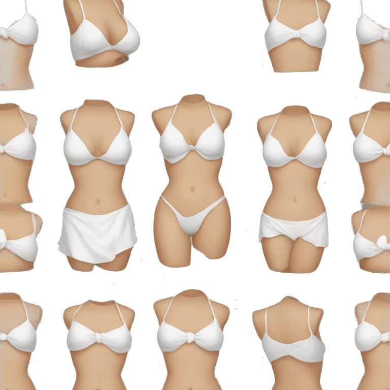 White bikini emoji