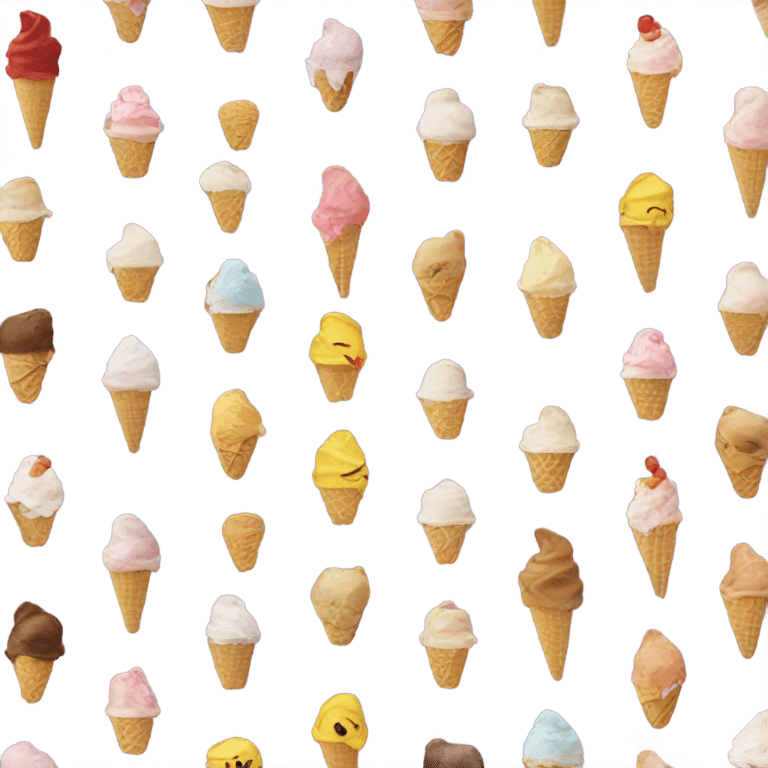 Person eating ice cream emoji