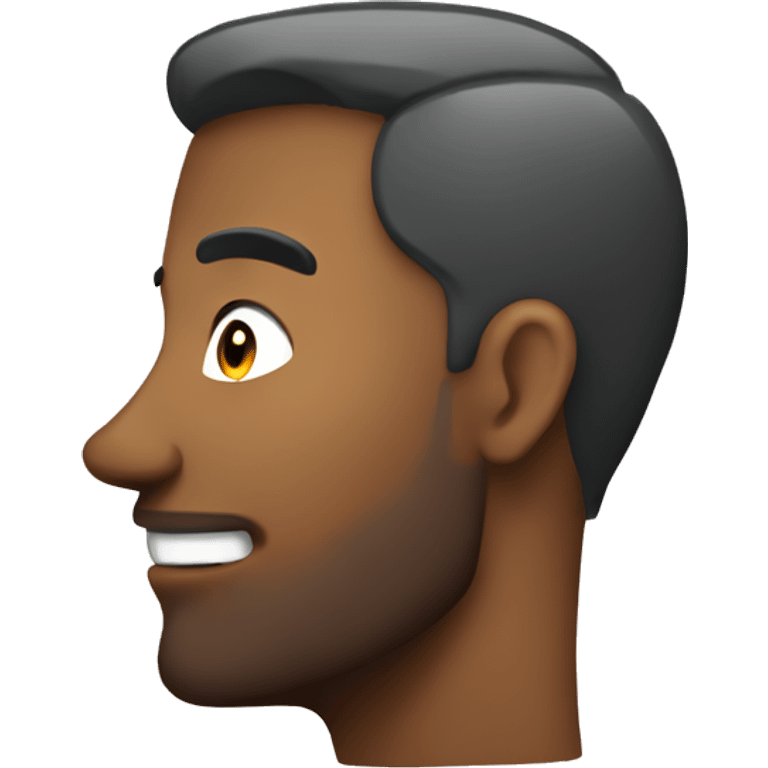 man talking, side view emoji