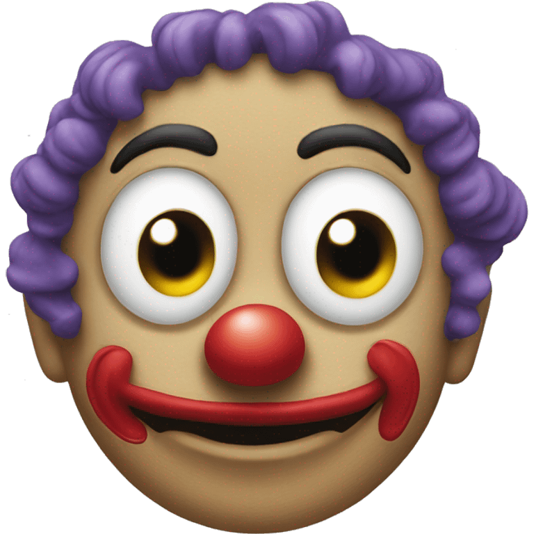 Boom clown face  emoji