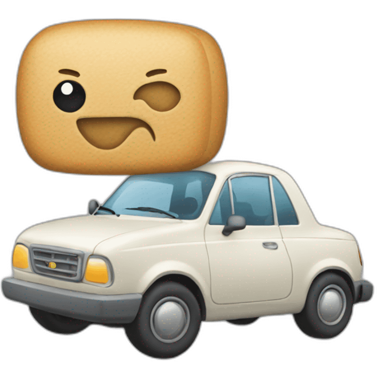 Car moving emoji