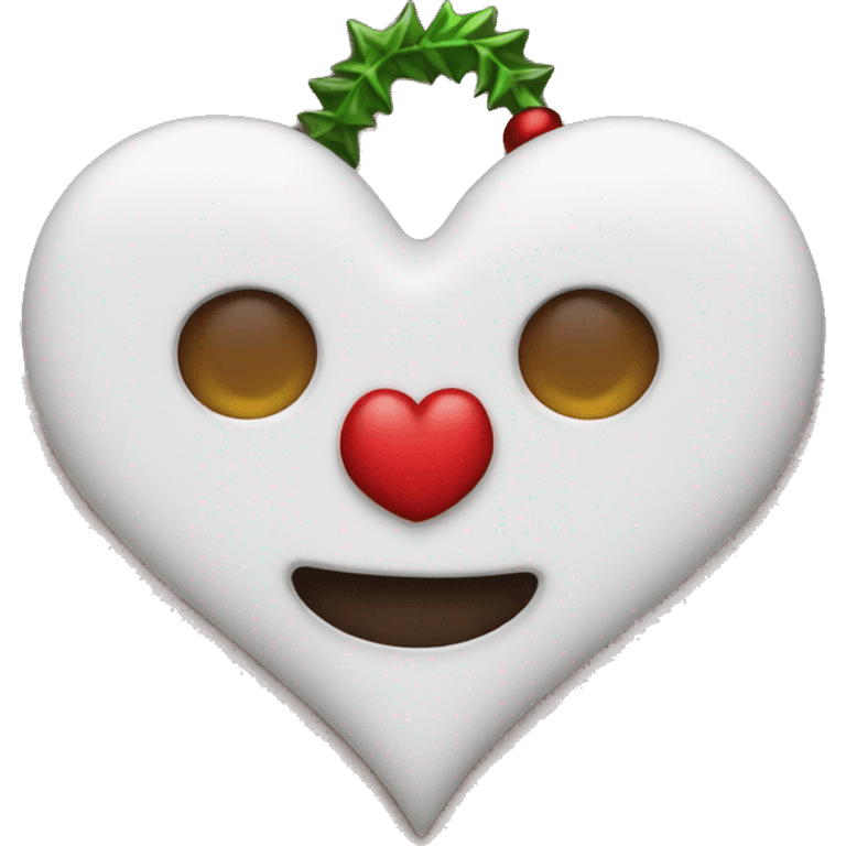 Christmas heart emoji