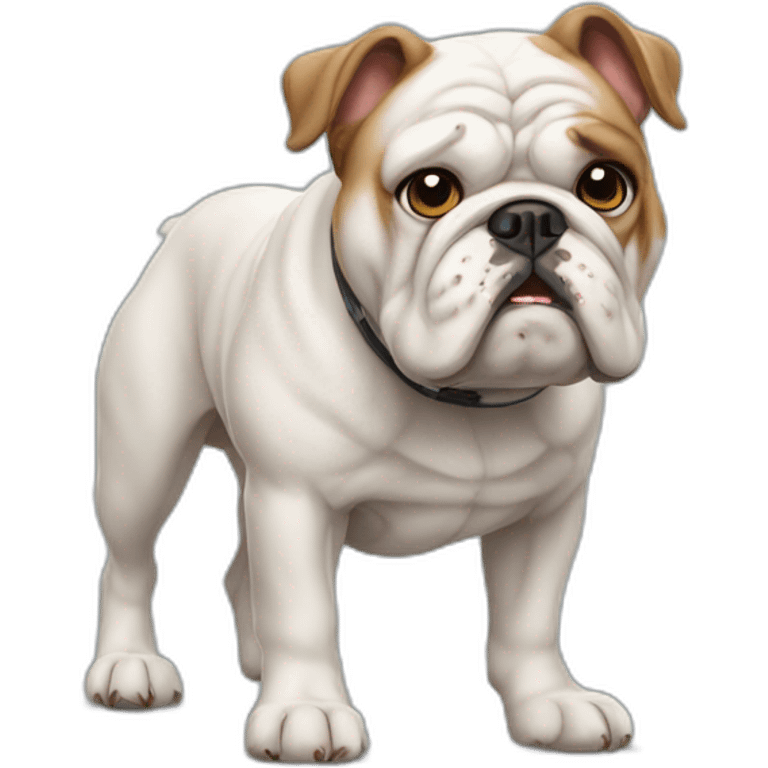 Dog Bulldog full-height emoji