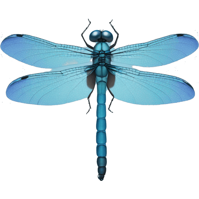 blue dragonfly emoji