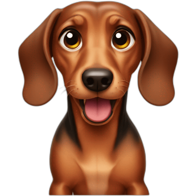 Dachshund angry emoji