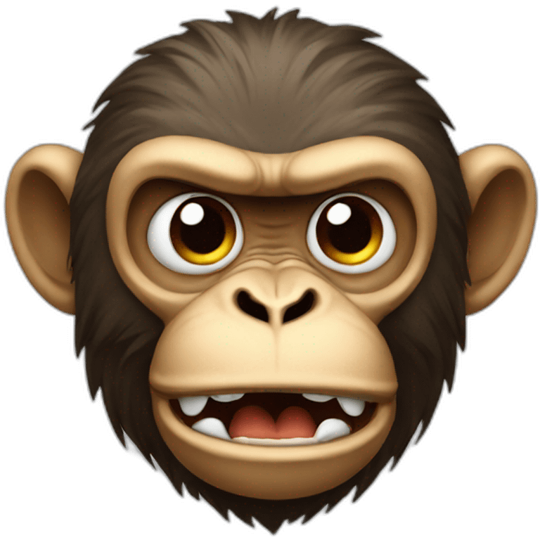 Angry monkey emoji