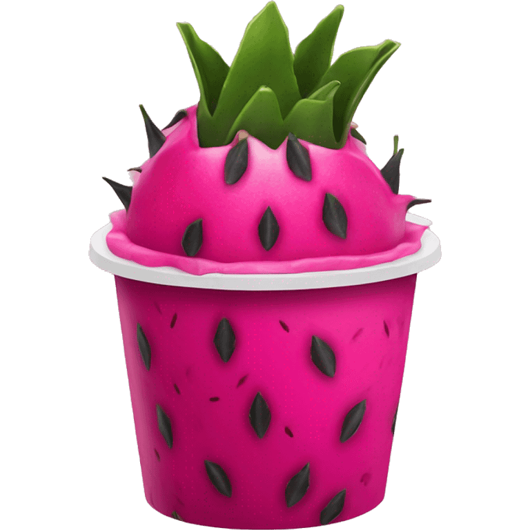 Dragon fruit refresher starbucks emoji